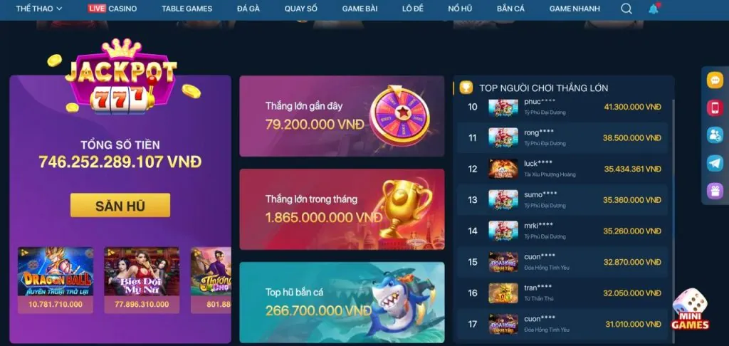 Hoàn trả bắn cá cf789